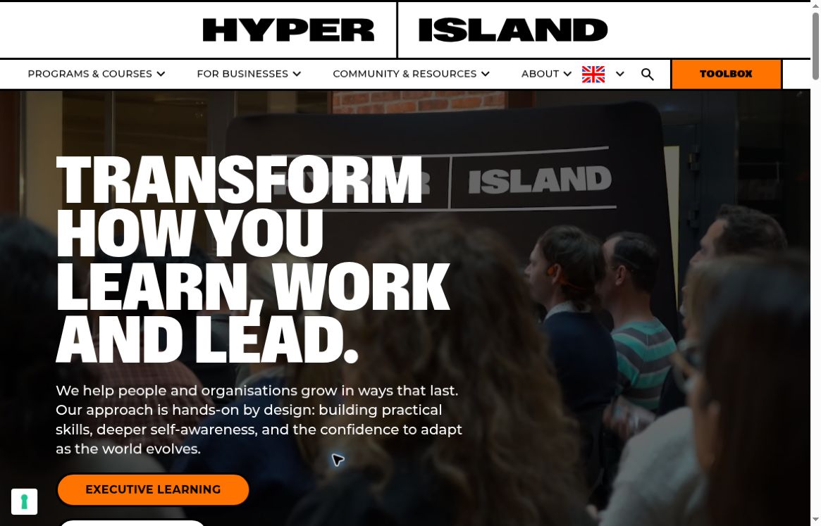 hyperisland 官网真实截图